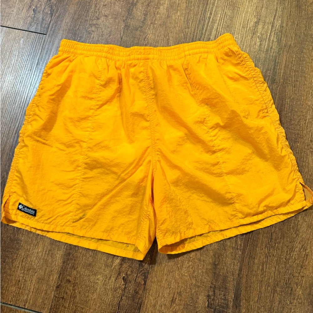 Columbia Men's Vibrant Yellow Athletic Shorts